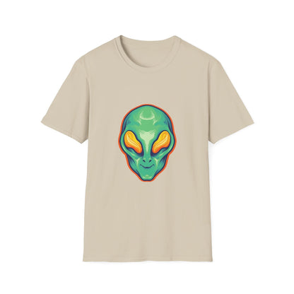 Alien Head Green Smile Mascot - Mleem