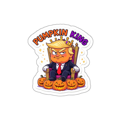 Pumpkin King Die-Cut Stickers | Fun Halloween Decor, Party Favors, Seasonal Gifts, Laptop Accessories, Quirky Wall Art