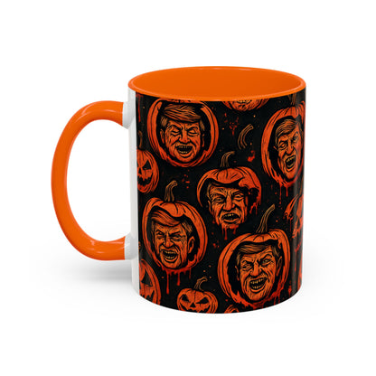 Spooky Pumpkin Faces Coffee Mug | Halloween Gifts, Funny Coffee Cup, Whimsical Mug, Holiday Decor, Unique Gifts