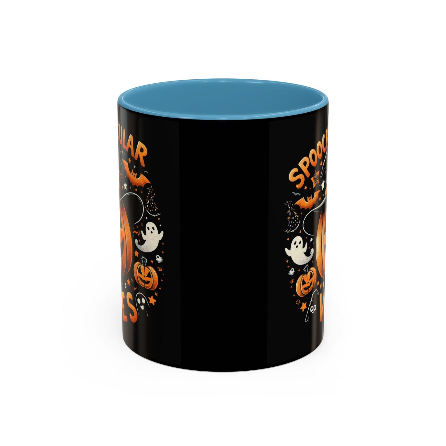 Halloween Accent Coffee Mug - Spooktacular Vibes, Fall Home Decor, Pumpkin Lovers Gift, Trick or Treat Mug, Spooky Season Drinkware