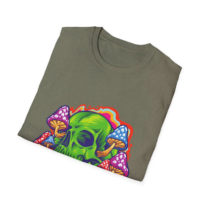 Psychedelic Skull with Mushrooms - Mleem
