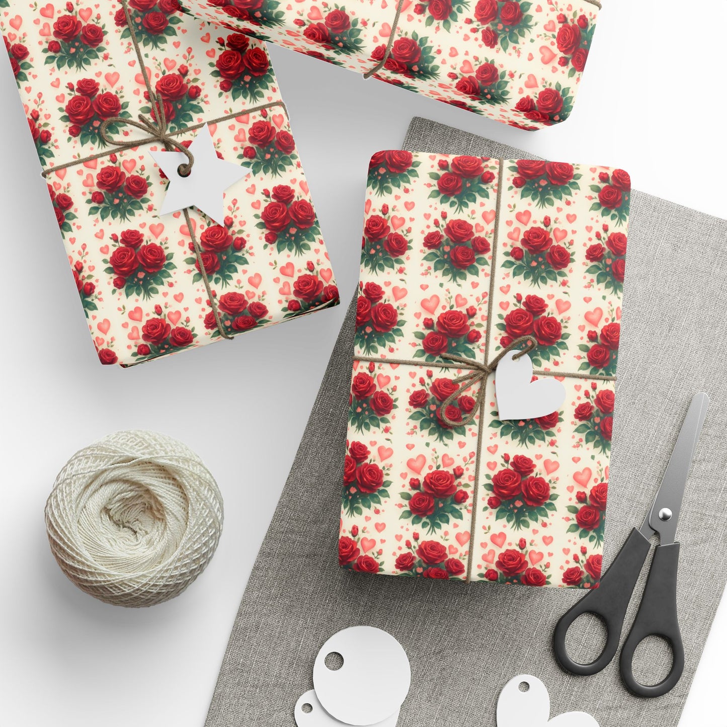 Elegant Wrapping Paper for Gifts, Floral Gift Wrap, Birthday, Holiday, Christmas, DIY Craft Projects