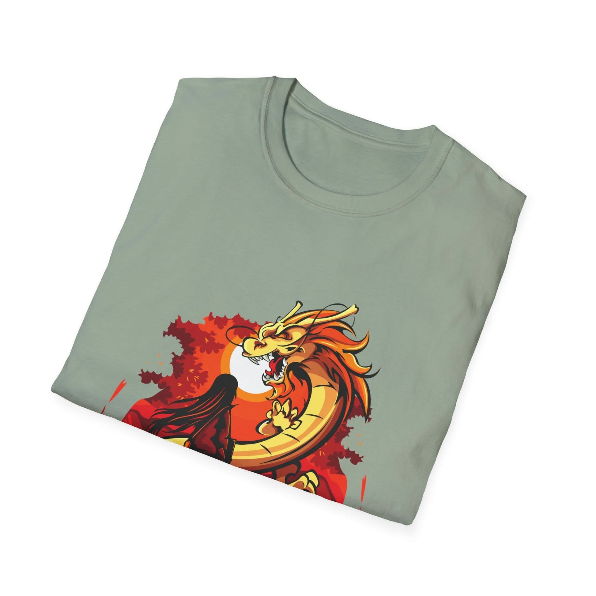 Girl Facing A Dragon - Mleem