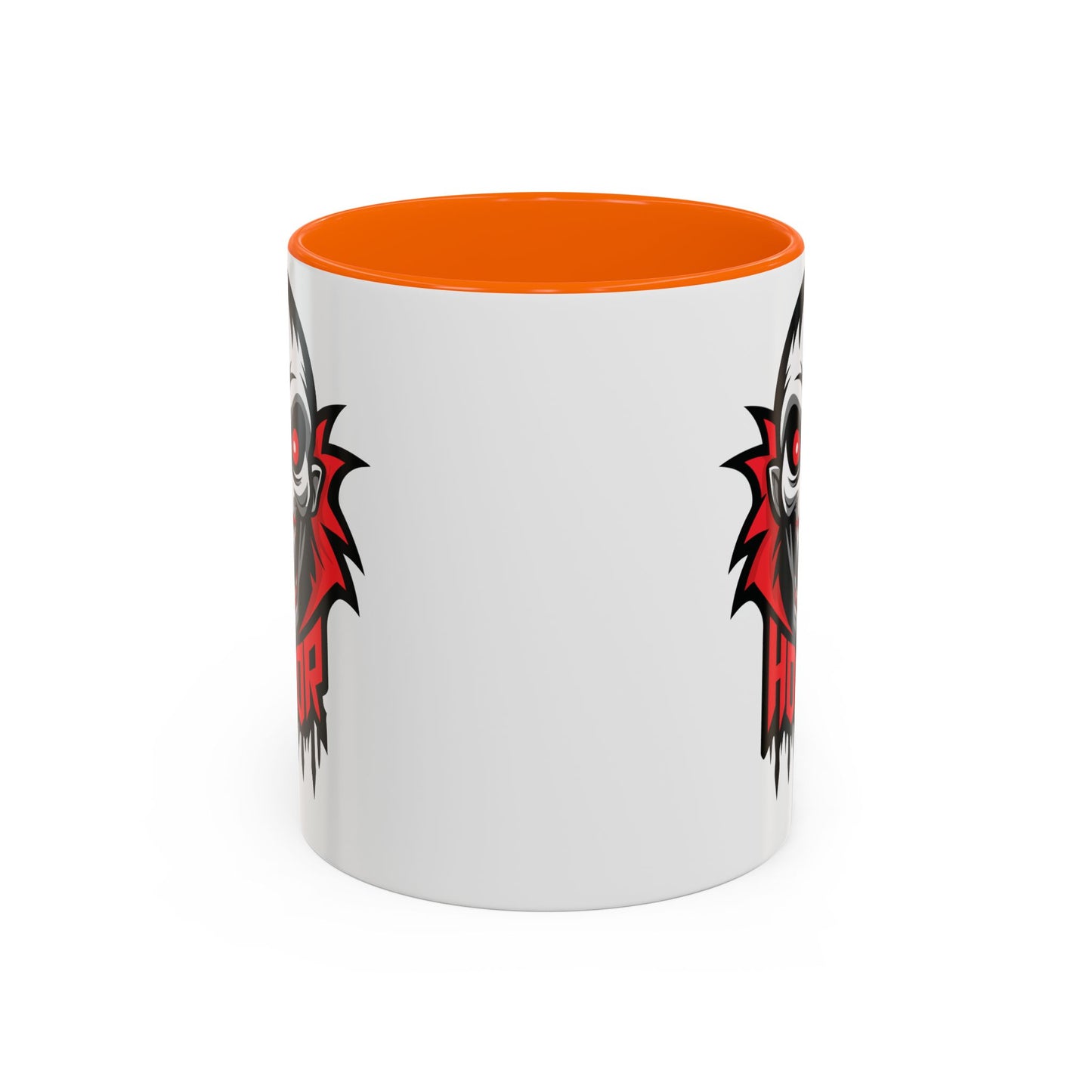Horror-Themed Coffee Mug, Unique Gift for Halloween Lovers, Scary Decor, Black Accented Mug, Gothic Drinkware, Spooky Kitchenware