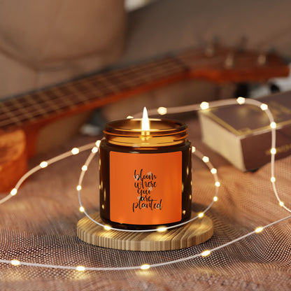 Amber Jar Soy Candle - Aromatherapy, Home Decor, Gift for Her, Relaxation, Self-Care