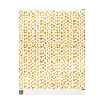 Whimsical Wrapping Paper Roll, Gift Wrap for Birthdays, Holidays, Parties, Unique Gift Presentation, Colorful Emoji Design