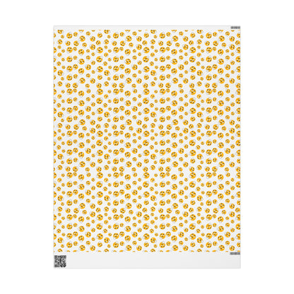 Whimsical Wrapping Paper Roll, Gift Wrap for Birthdays, Holidays, Parties, Unique Gift Presentation, Colorful Emoji Design
