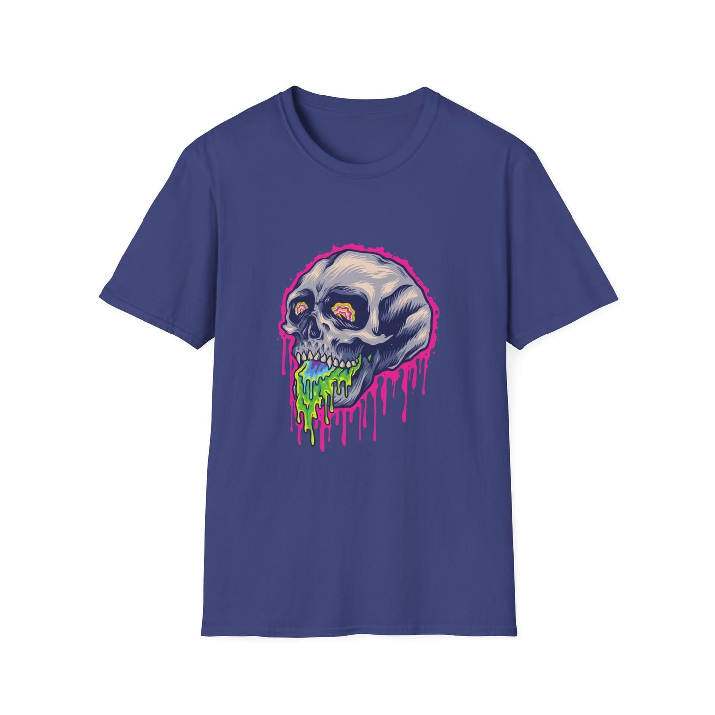Scary Colorful Stone Skull - Mleem