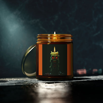 Coconut Apricot Candle with Spooky Vibe, Halloween Decor, Unique Gift, Cozy Atmosphere, Candle for Relaxation