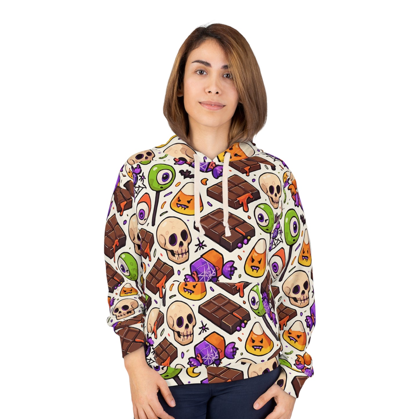 Spooky Fun Hoodie: Halloween Celebration, Unisex Pullover, Cozy Apparel, Soft Hoodie, Casual Outfit, Graphic Sweatshirt