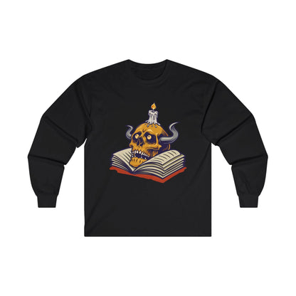 Human Skull & Book with Candle - Mleem