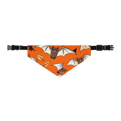 Cute Halloween Pet Bandana Collar, Dog Accessories, Pet Costume, Bat Print, Fall Pet Gear