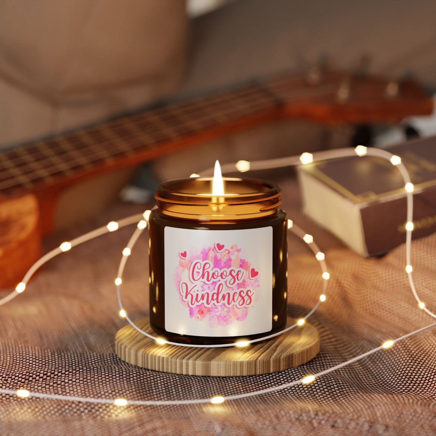 Scented Soy Candle - Choose Kindness, Eco-Friendly Home Decor