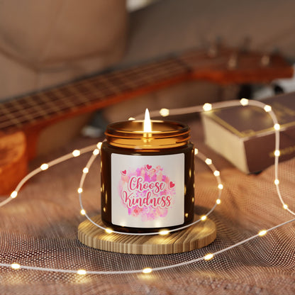 Scented Soy Candle - Choose Kindness, Eco-Friendly Home Decor