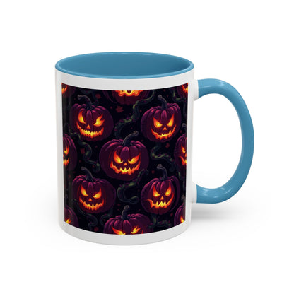 Halloween Pumpkin Coffee Mug, Spooky Ceramic Cup, Fall Decor, Autumn Gift, Halloween Party Essential, Seasonal Drinkware
