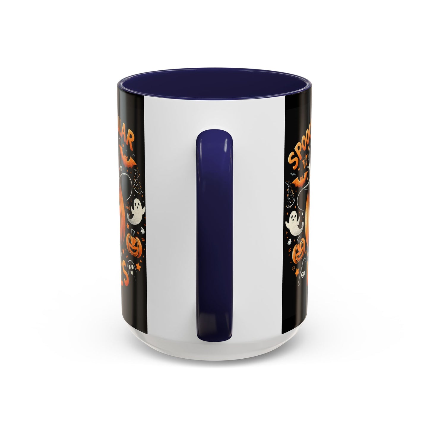 Halloween Accent Coffee Mug - Spooktacular Vibes, Fall Home Decor, Pumpkin Lovers Gift, Trick or Treat Mug, Spooky Season Drinkware