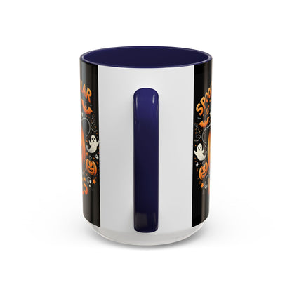 Halloween Accent Coffee Mug - Spooktacular Vibes, Fall Home Decor, Pumpkin Lovers Gift, Trick or Treat Mug, Spooky Season Drinkware