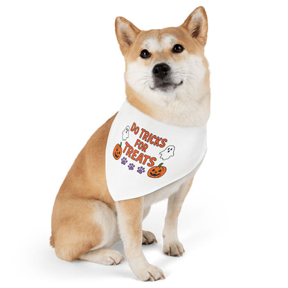 Halloween Pet Bandana, Dog Costume Accessory, Trick or Treat Bandana, Pet Halloween Apparel, Spooky Dog Outfit