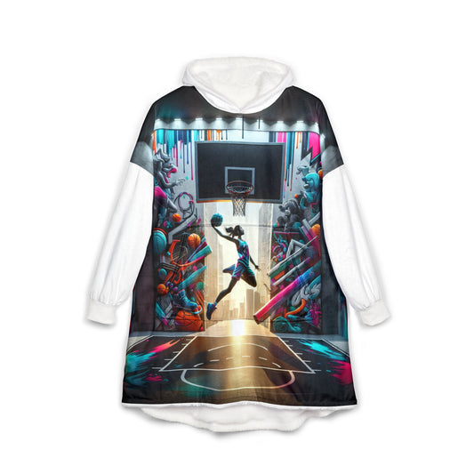 Hoop Dreams Unisex Hooded Blanket