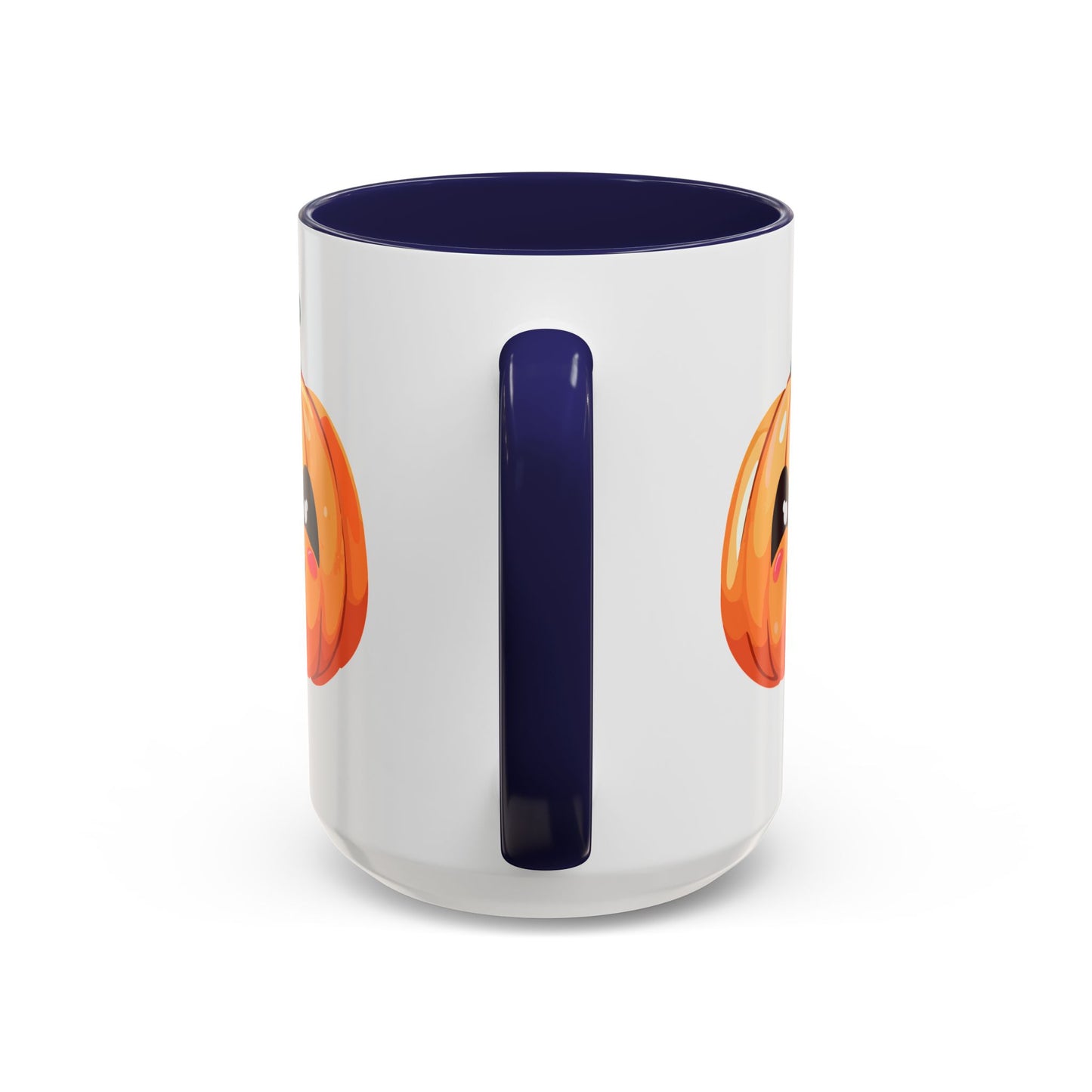 Cute Pumpkin Accent Coffee Mug for Fall, Halloween Decor, Gift for Coffee Lovers, Autumn Kitchenware, Seasonal Drinkware