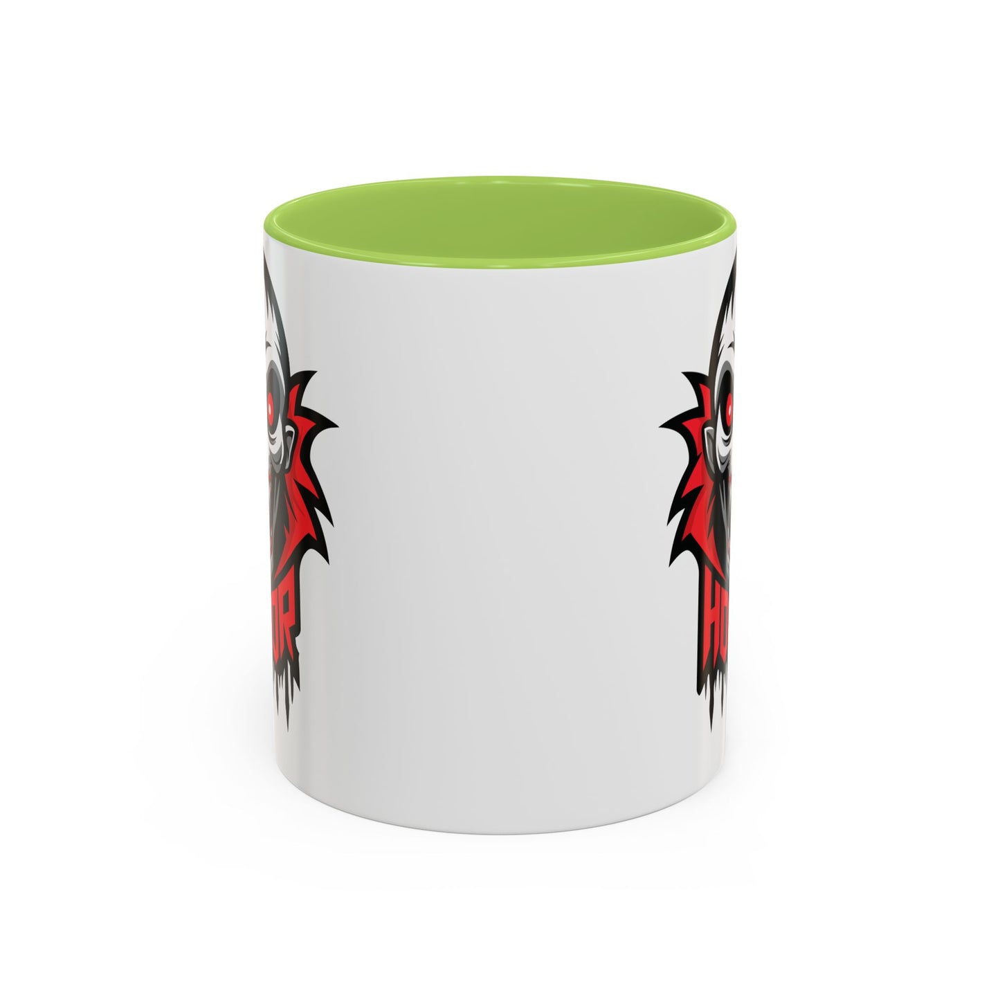 Horror-Themed Coffee Mug, Unique Gift for Halloween Lovers, Scary Decor, Black Accented Mug, Gothic Drinkware, Spooky Kitchenware