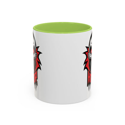 Horror-Themed Coffee Mug, Unique Gift for Halloween Lovers, Scary Decor, Black Accented Mug, Gothic Drinkware, Spooky Kitchenware