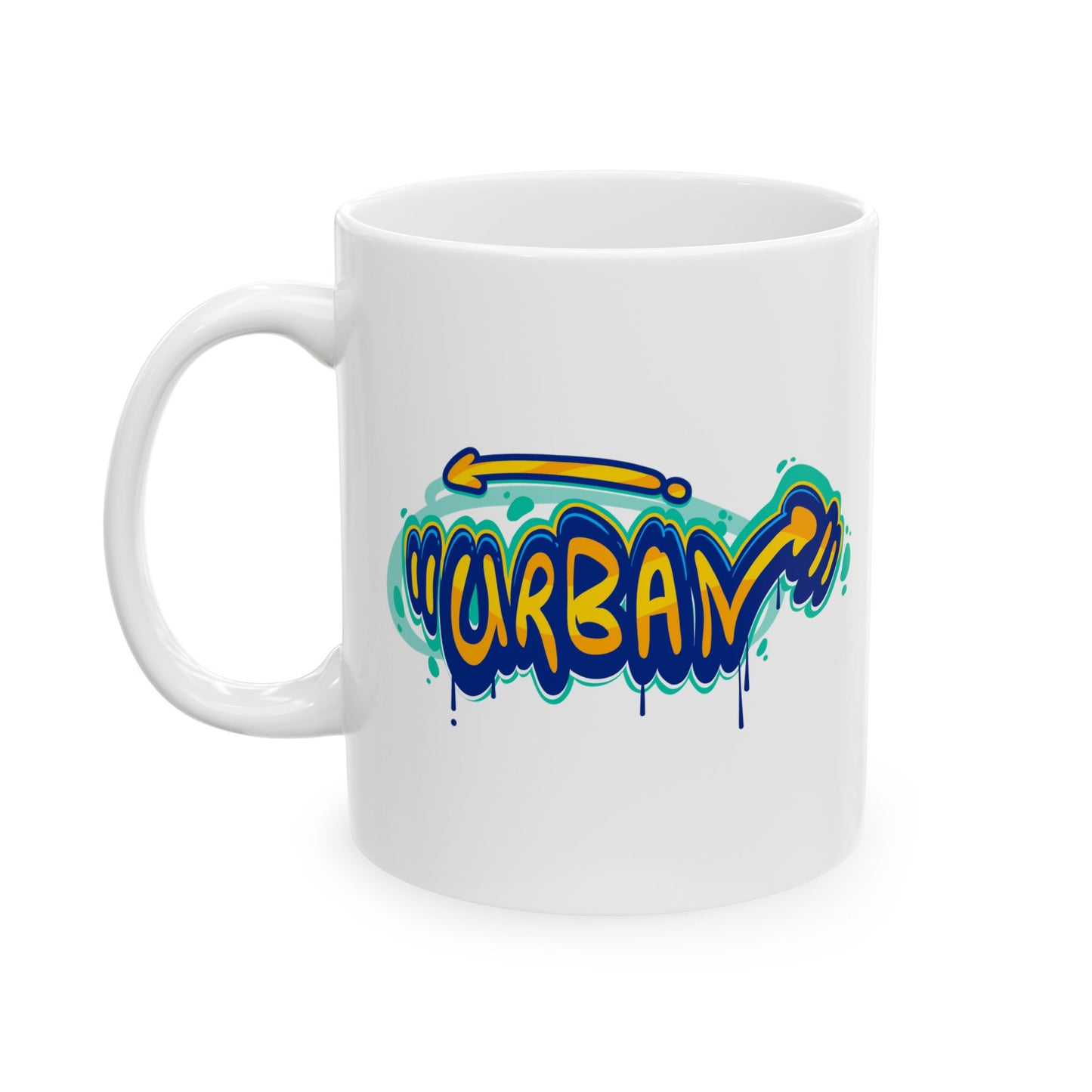 Artistic Coffee Cup, Gift for Artists, Urban Style