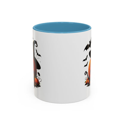 Halloween Pumpkin Accent Coffee Mug – Perfect for Fall, Autumn, Spooky Season, Gift for Coffee Lovers, Home Decor