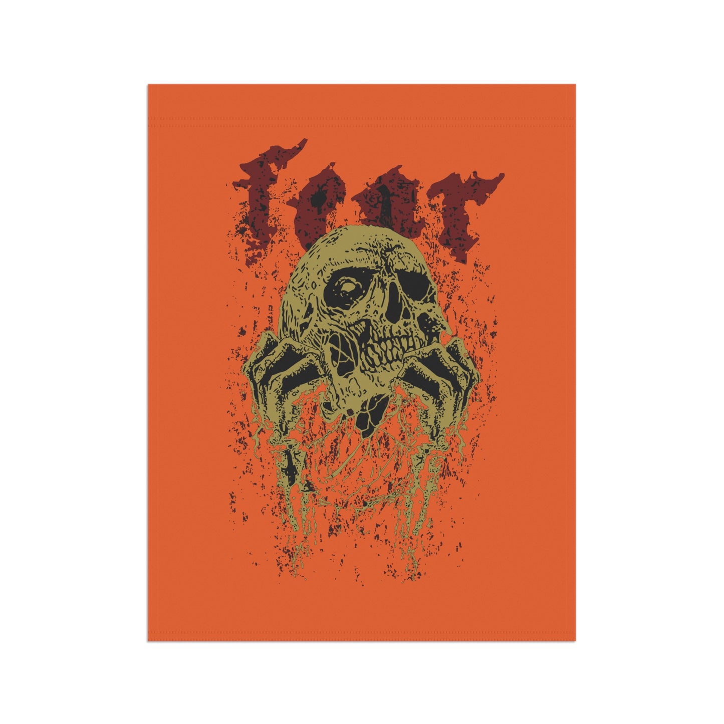Halloween Garden Banner with Skull Design, Scary Outdoor Décor for Fall, Halloween Parties and Events, Spooky Home Decoration