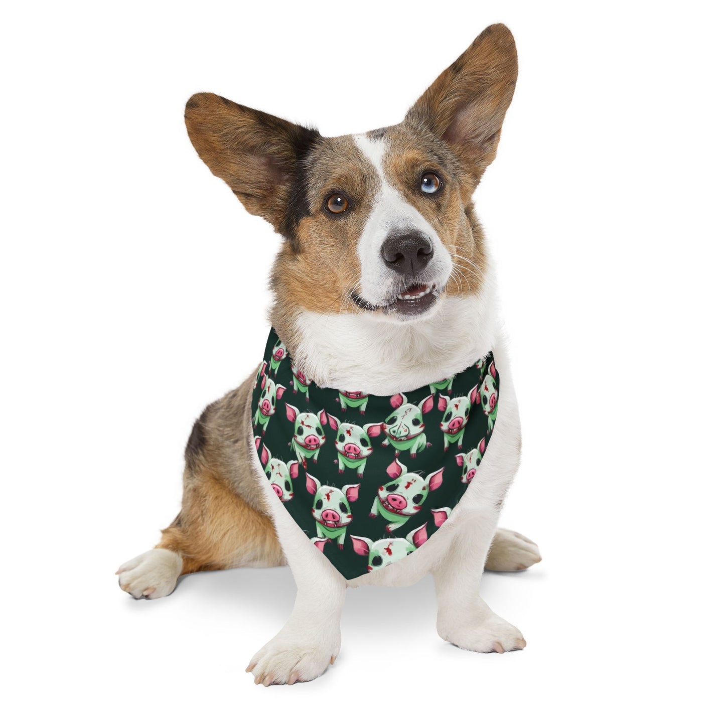 Cute Pig Print Dog Bandana Collar, Pet Accessory for Holidays, Dog Fashion, Cute Dog Gift, Fun Pet Apparel, Pet Birthday Party Decor