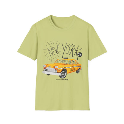 New York Taxi Watercolor - Mleem