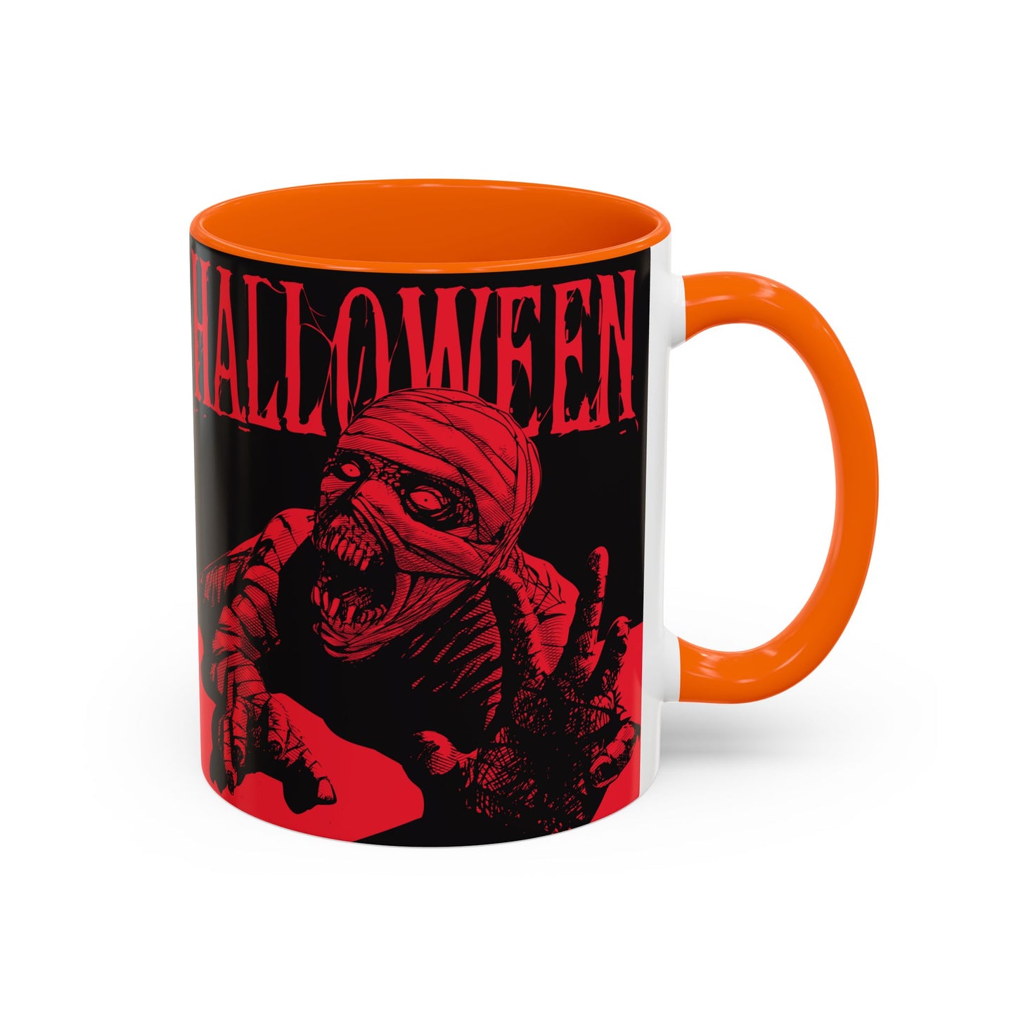 Halloween Accent Coffee Mug | Spooky Coffee Cup for Halloween Lovers, Trick or Treat Mug, Horror Decor, Gift for Fans