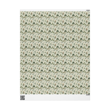 Nature-Inspired Wrapping Paper, Eco-Friendly Gift Wrap, Floral Gift Wrap, Holiday Gift Wrap, Sustainable Wrapping Paper