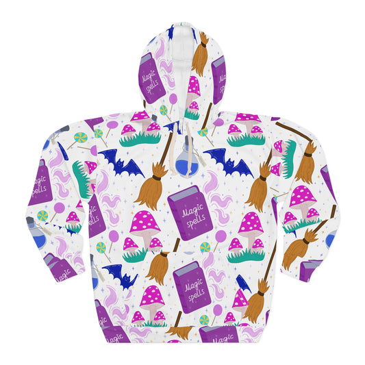 Magic Spells Unisex Pullover Hoodie | Cute Halloween Hoodie, Witchy Sweatshirt, Cozy Fall Apparel