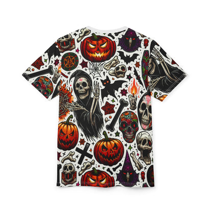 Spooky Unisex Tee - Hellbeast Halloween Shirt, Gothic Graphic T-Shirt, Horror Art Clothing, Halloween Costumes, Unique Gift