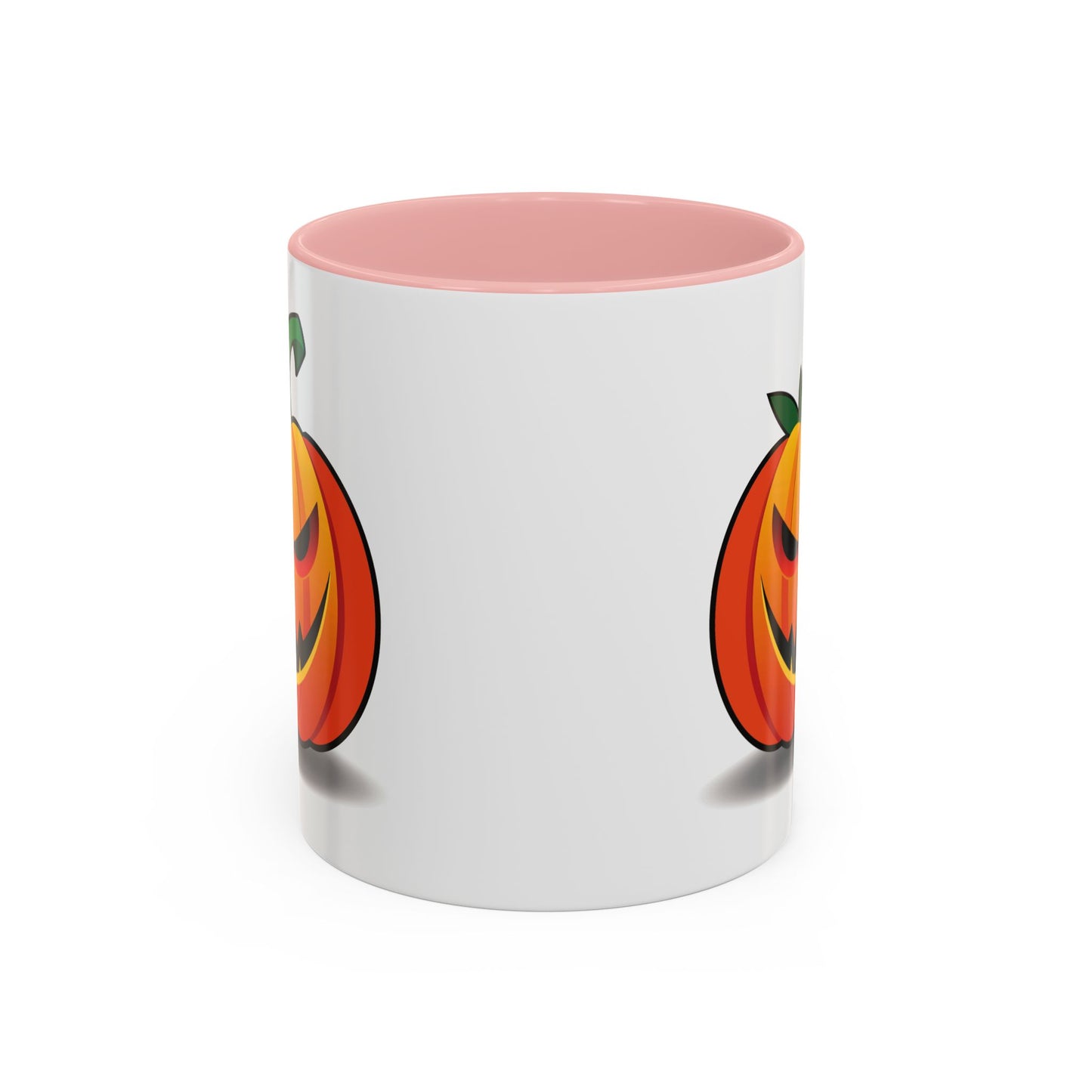 Halloween Pumpkin Accent Mug | Spooky Coffee Cup | Fall Decor | Pumpkin Art | Gift for Halloween Lovers, 11oz, 15oz