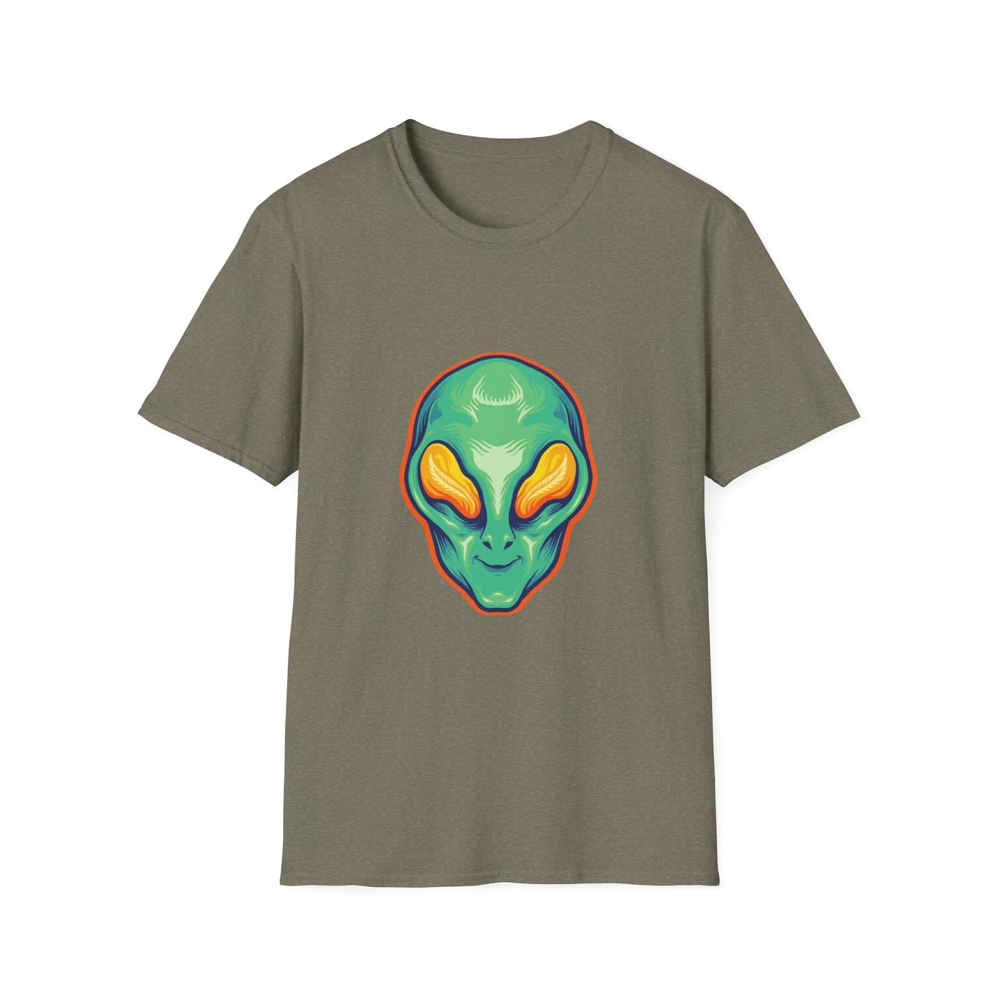 Alien Head Green Smile Mascot - Mleem
