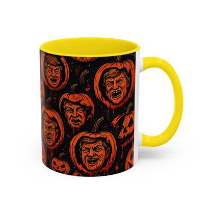 Spooky Pumpkin Faces Coffee Mug | Halloween Gifts, Funny Coffee Cup, Whimsical Mug, Holiday Decor, Unique Gifts