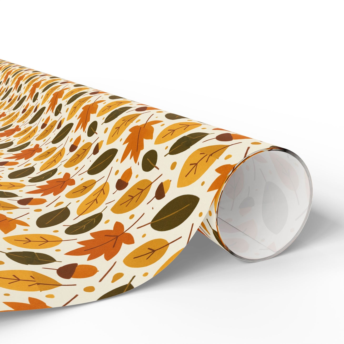 Autumn-Themed Wrapping Paper, Fall Leaves Gift Wrap, Seasonal Gift Wrapping, Eco-Friendly Wrap, Thanksgiving Party Supplies