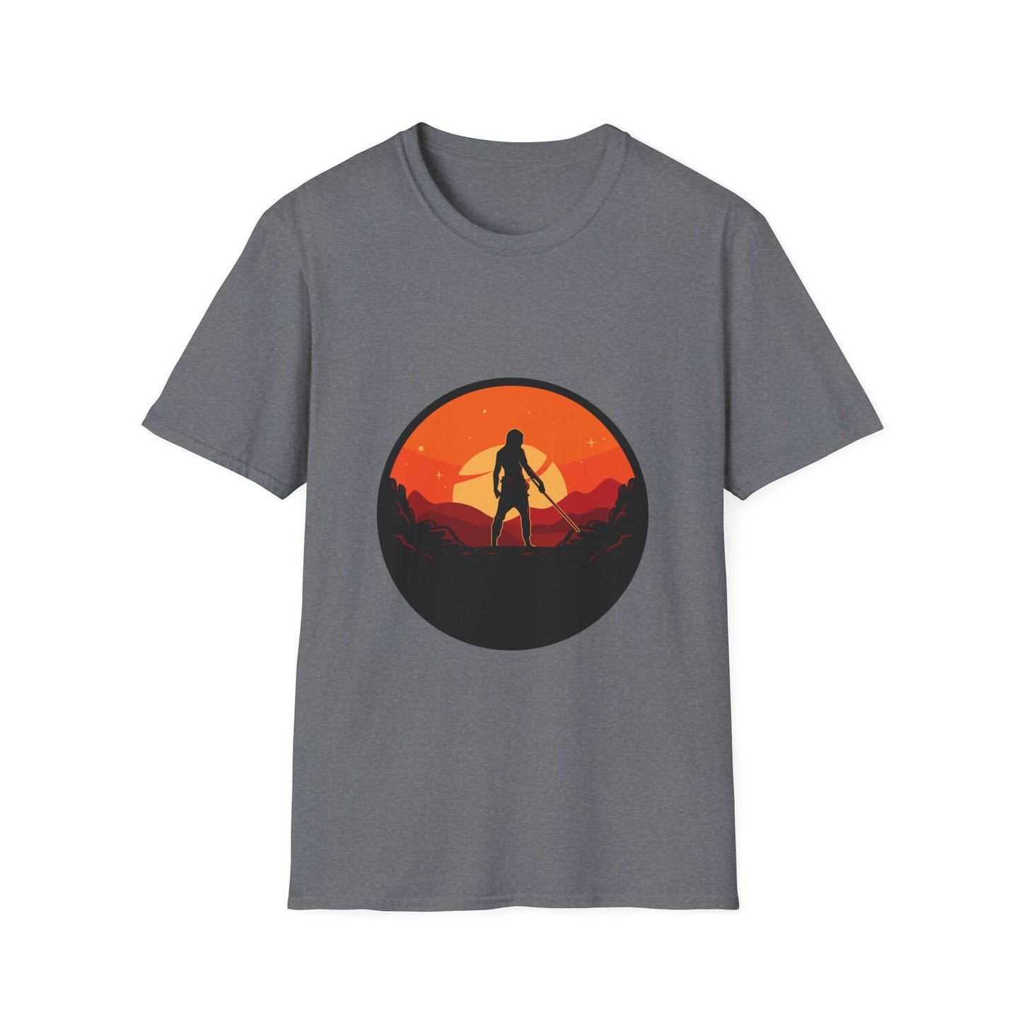 Swordsman With Sunset Background - Mleem
