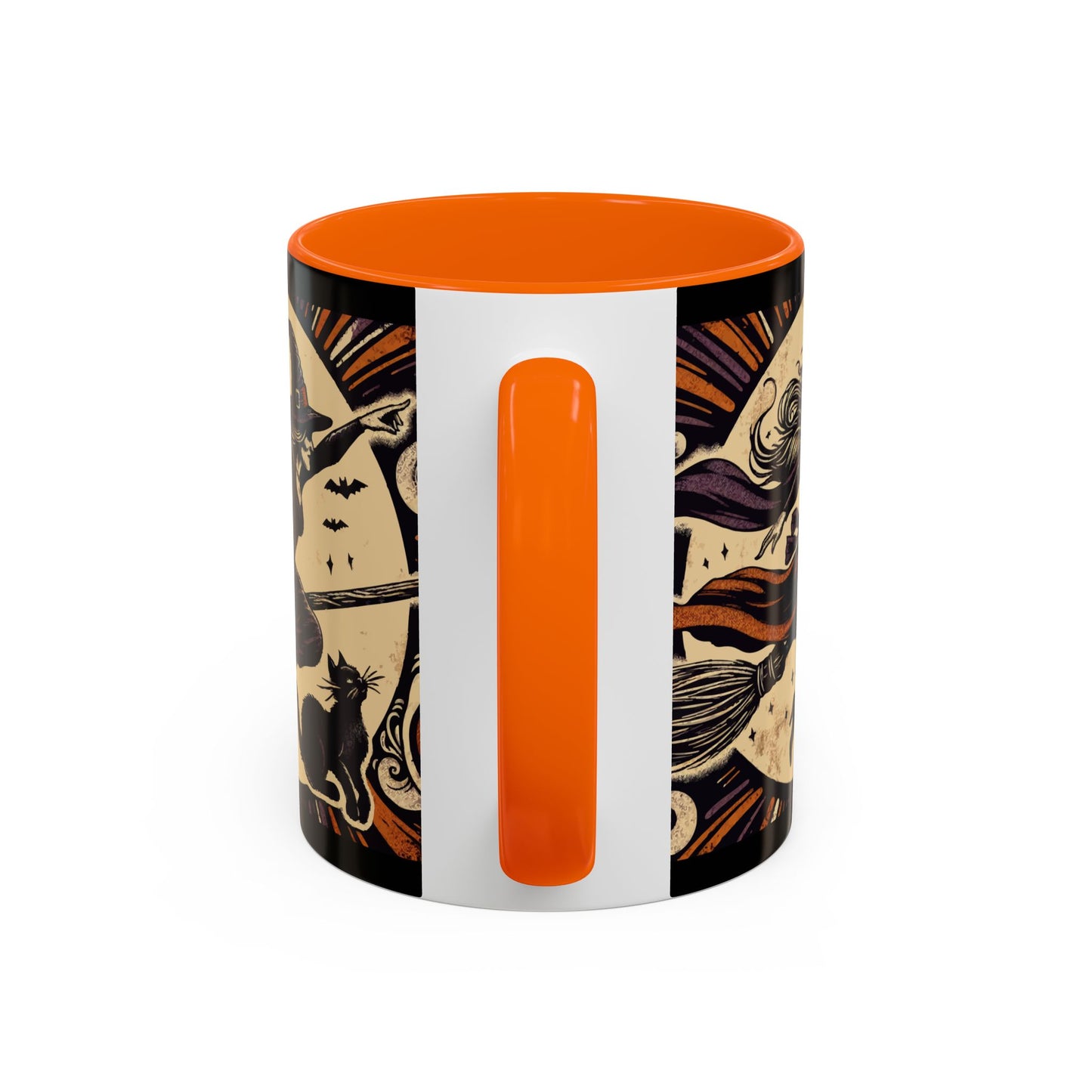 Halloween-Themed Accent Coffee Mug, Coffee Cup for Witch Lovers, Haunted Mug for Spooky Season, Unique Gift for Halloween, Witch Decor