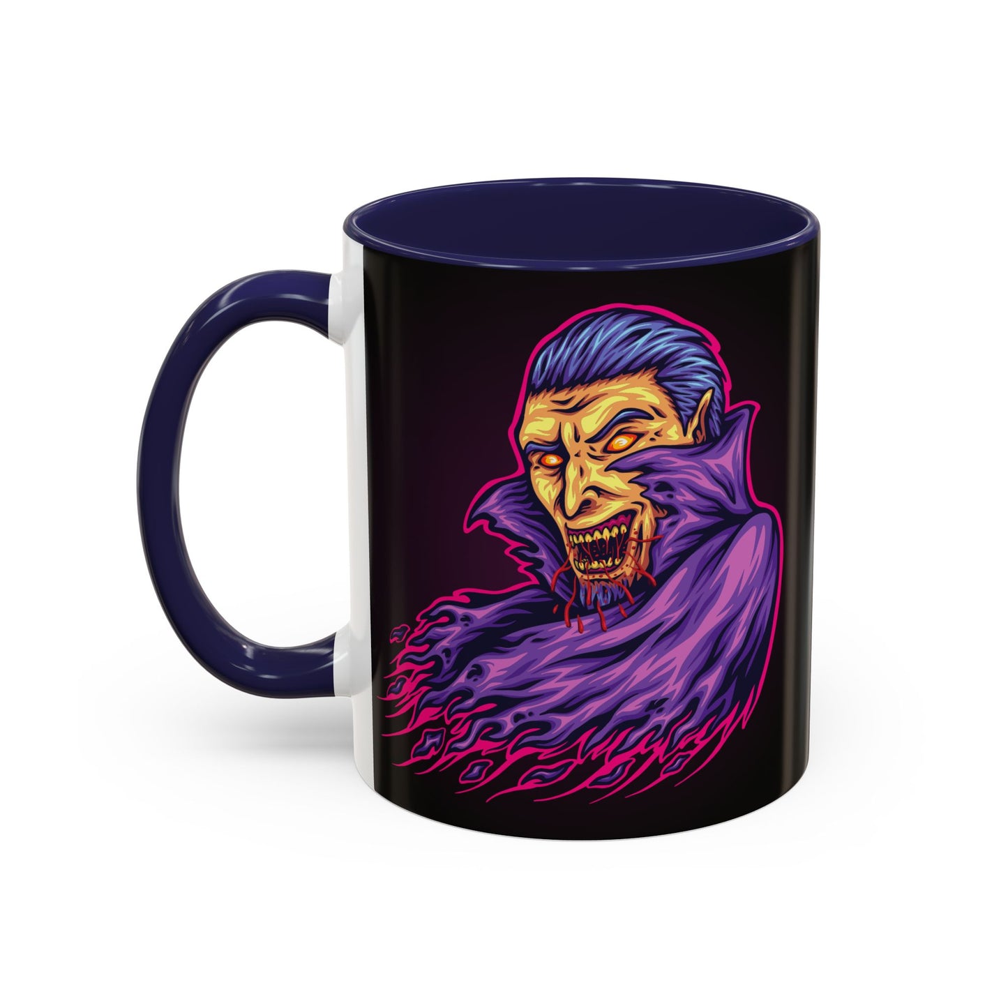 Creepy Gothic Accent Coffee Mug for Spooky Vibes, Halloween Decor, Unique Gift, Coffee Lover, Witchcraft Essentials