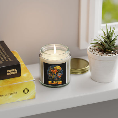 Halloween Scented Candles - Coconut Apricot Wax, Fall Decor, Spooky Room Fragrance, October Gifts, Home Ambiance