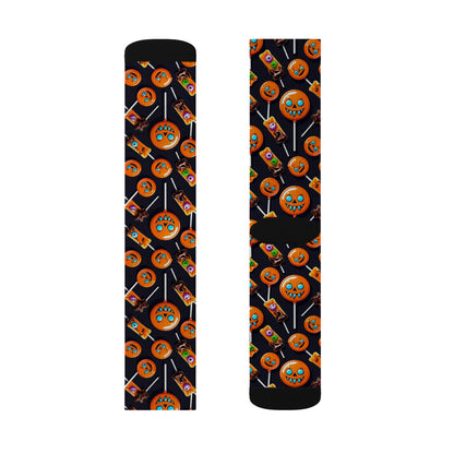 Spooktacular Halloween Socks, Fun Holiday Gift, Pumpkin Patterned Socks, Cozy Everyday Wear, Unique Fashion Accessory