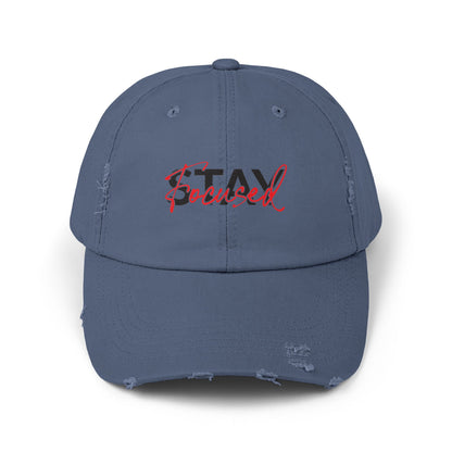 Unisex Distressed Cap - Stay Spiced, Vintage Style Baseball Hat, Gift for Him and Her, Casual Wear, Perfect for Summer and Festivals