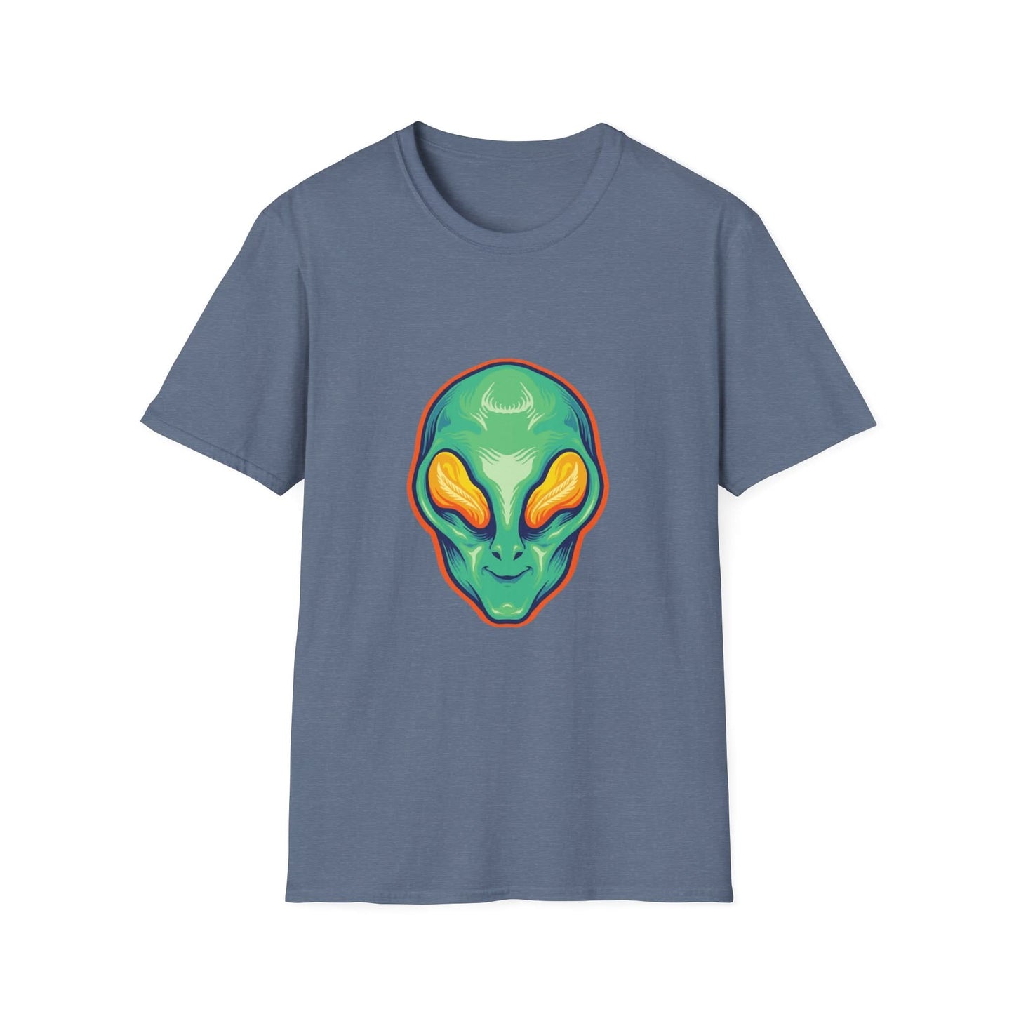 Alien Head Green Smile Mascot - Mleem
