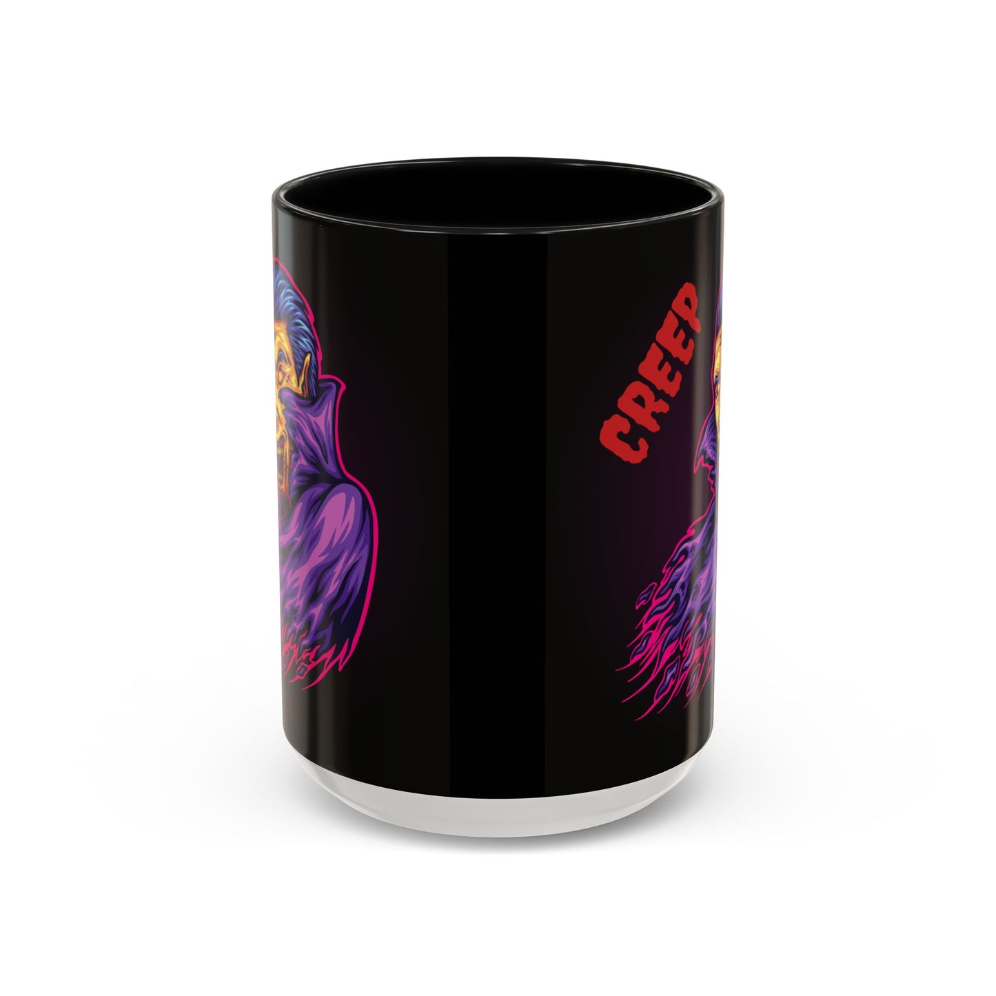 Creepy Gothic Accent Coffee Mug for Spooky Vibes, Halloween Decor, Unique Gift, Coffee Lover, Witchcraft Essentials
