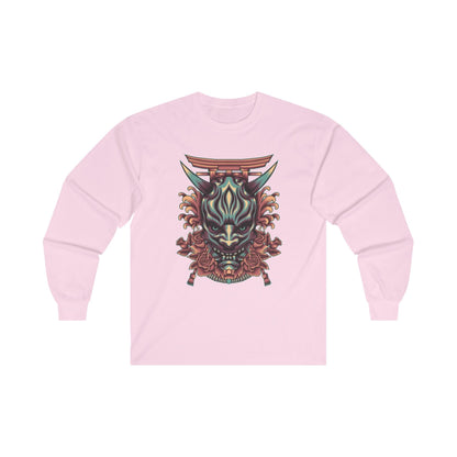 Oni Mask with Japanese Ornament - Mleem