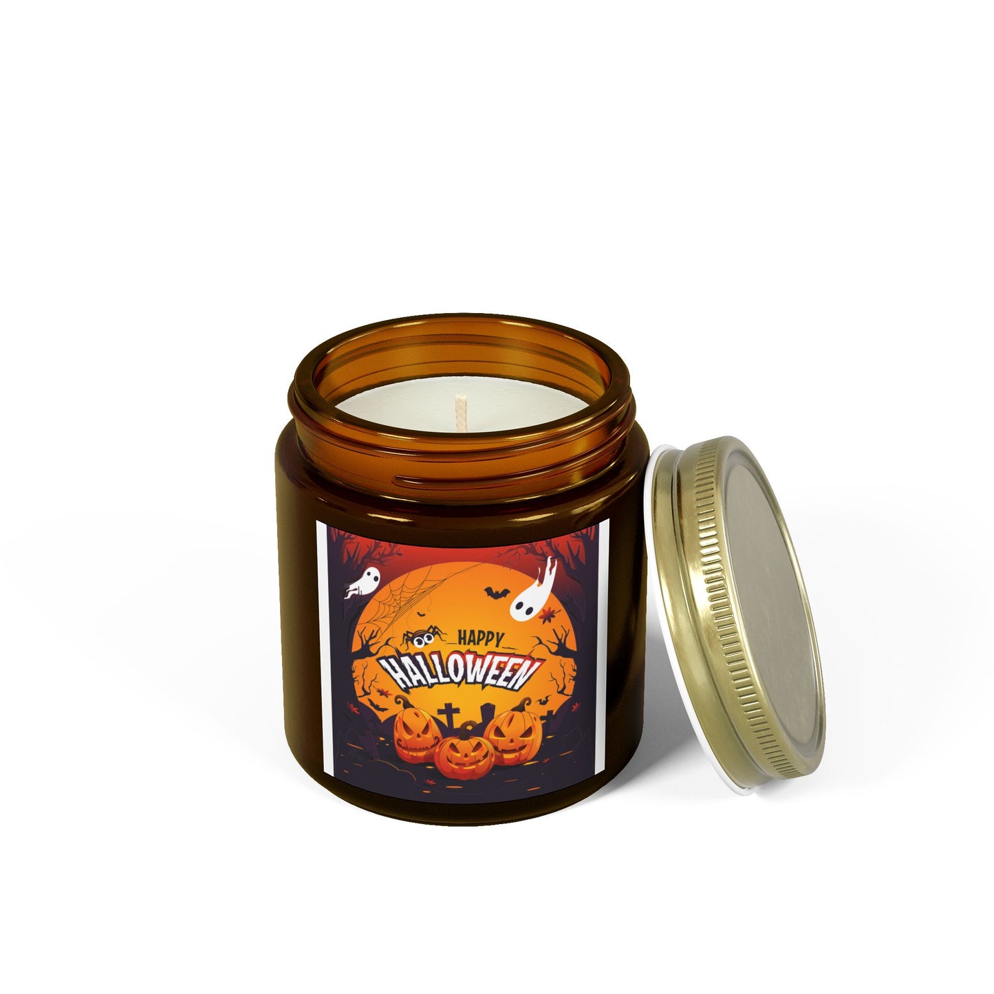 Halloween Scented Candles, Pumpkin Spice Aroma, Fall Decor, Home Fragrance, Gift Idea