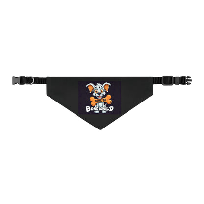 Bone to Be Wild Pet Bandana Collar, Dog Accessories, Pet Fashion, Dog Lovers Gift, Fun Dog Wear, Holiday Pet Gift